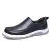 Fashion Soft Bottom Cowhide Loafers Men's Lightweight Slip-On Leather Shoes Wear-Resistant Driving Casual Shoes New Male Walking Flats