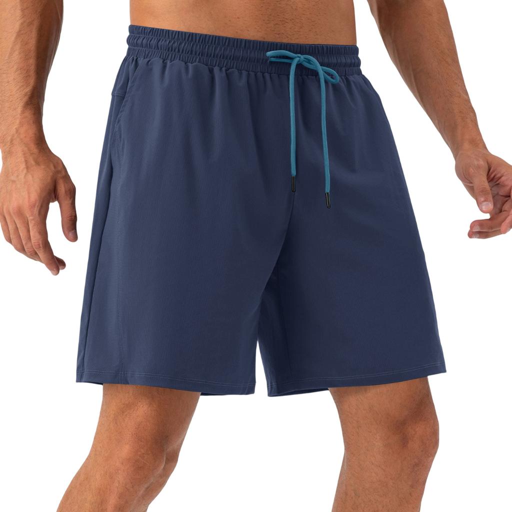 Men's Lightweight, Breathable, Cool-Feeling Training Shorts - Men's Elastic Waist, Quick-Drying Running And Fitness Sports Shorts