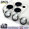 2 Pcs Ultra Thin iPhone 15 Pro Max 115 Plus Lens Cover Film Bubble Free Installation