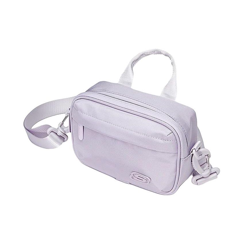 Skechers Lightweight Casual Versatile Fabric Camera Bag Unisex Bags Lavender L124U068-0239 Tranquil Orchid Purple,Small