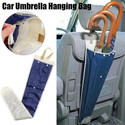Car Seat Wet Rain Umbrella Foldable Holder Umbrella Waterproof Carrier Bag Cover Storage Sheath Cover Protector W3E7