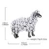 Sheep Brooch High-end Fashion Clothing Accessories Pendant Anti-light Buckle Pin Animal Lamb Pearl Corsage