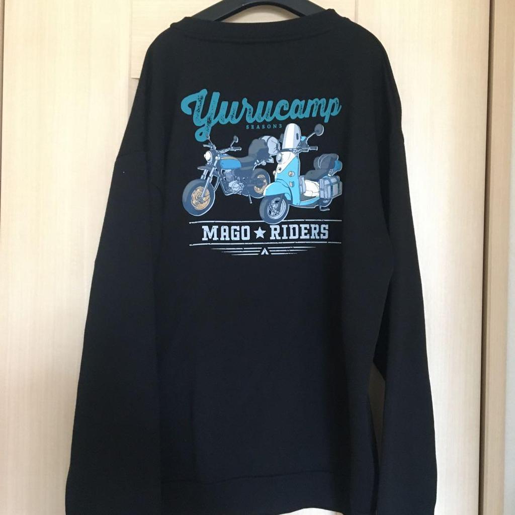 [USED] Sweatshirt, 3L, Vino, Grandson Riders, Yurucamp, fleece-lined