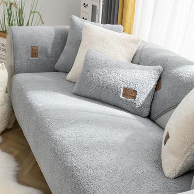 Modern kış kanepe yastığı kuzu yünü kanepe havluları kalın peluş yumuşak sıcak kanepe kılıfı s oturma odası ev dekor kaymaz kanepe kılıfı Sliptowel