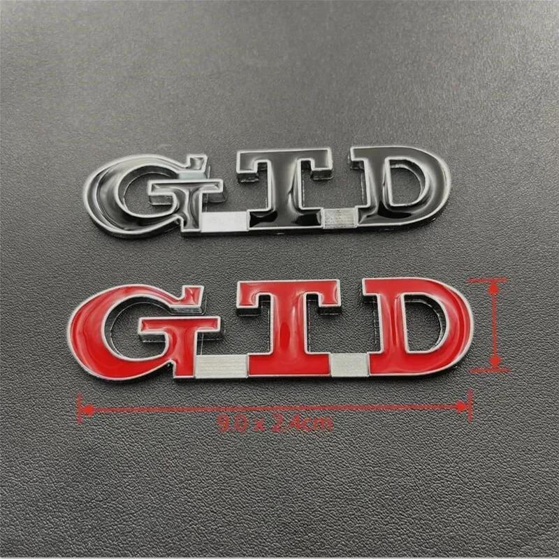 Golf 3 4 MK3 MK4 2026 Heiß Für VW VOLKSWAGEN 3D Metall GTD Buchstaben Auto Heckklappe Kofferraum Abzeichen Emblem Für Volkswagen VW Golf 7 6 5 4