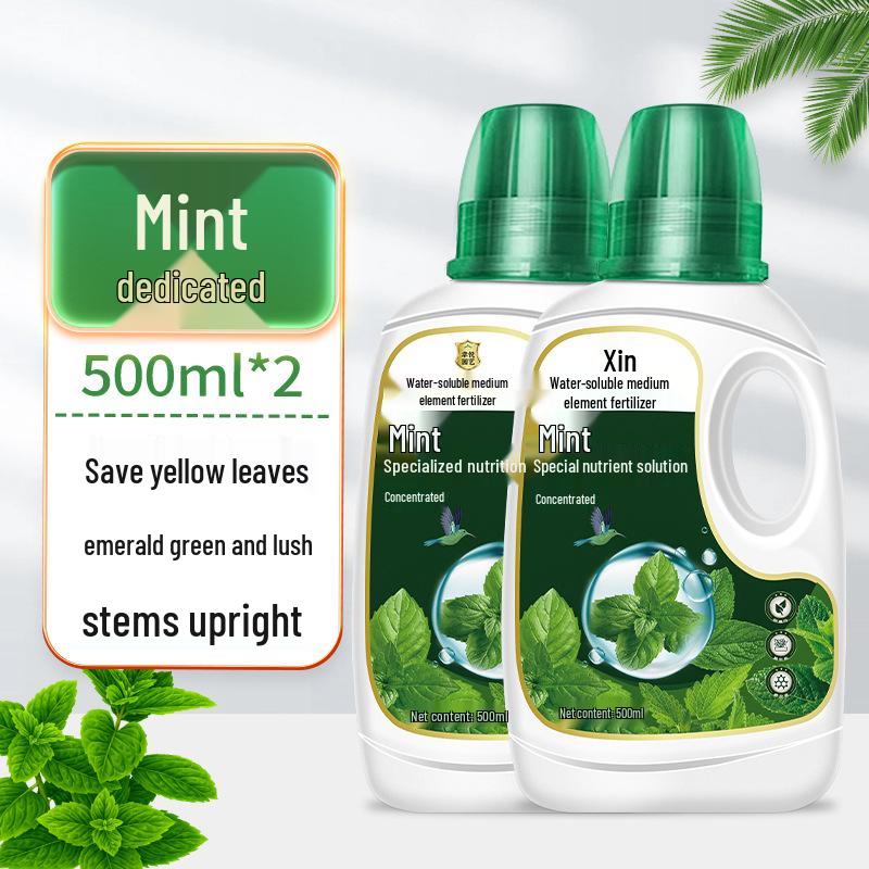 Organic Liquid Fertilizer for Hydroponic Mint and Potted Plants