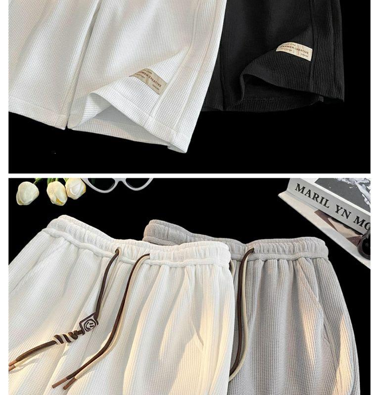 Women's Summer Waffle Pattern Breathable Bermuda Shorts