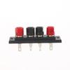 1Pcs Audio Accessories Speaker Amplifier Chassis Terminal Output Four-Position Terminal Soundbox Speaker Gold Wiring Board