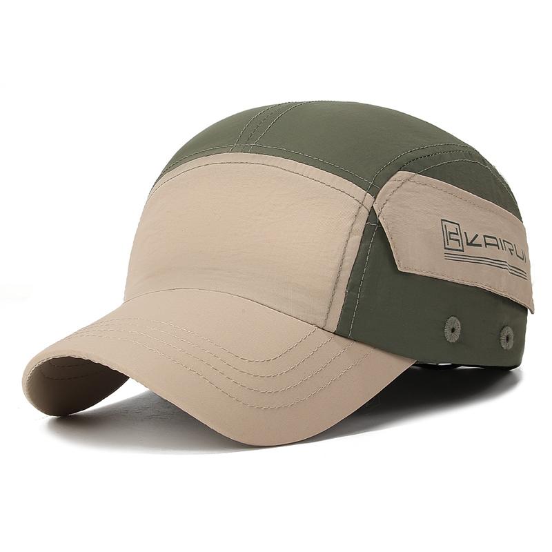 Summer Stitching Color Quick-Drying Waterproof Short Brim Baseball Cap American Cap Outdoor Sports Sunshade Cap