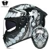 LVS Full Face Motorcycle Helmet Men Women Racing Style Glossy Colorful Design DOT Approved Size S M L XL