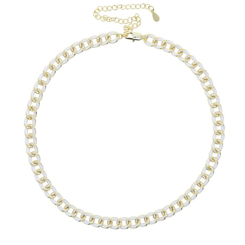 Hip Hop Cuban Chain Necklace 7mm Drip Oil Design Micro Pave Zircon Mens Streetwear Jewelry