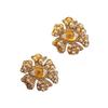 Medieval Xiapa New Vintage Devil's Eye Flower Baroque Pearl Earrings Exaggerated Personalized