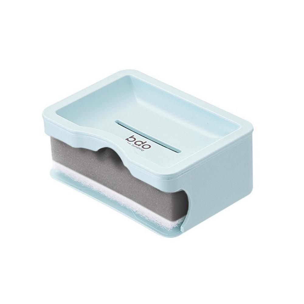 Plastic Bathroom Soap Box Plain-colored Double-layer Soap Rack Modern Draining Soap Dish  Kitchen