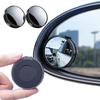 Auxiliary Mirror for Cars, Helical Suction Cup Type, Side Mirror, 360° Adjustable Angle, Round