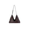Vegetable Tanned Leather Underarm Versatile Casual Shoulder Crossbody Leather Commuter Dumpling Bag Woman
