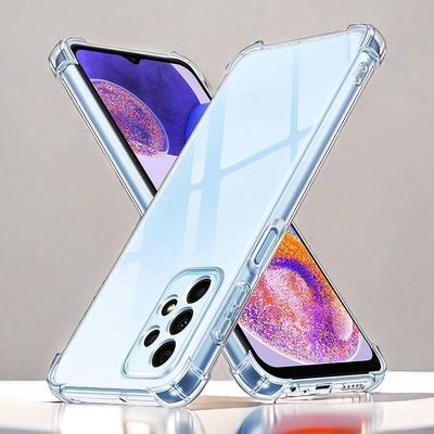Stoßfeste Hülle für Samsung Galaxy S24 S23 S22 S25 S20 S22 S21 Plus Note 20 Ultra A15 A52 A53 A54 A55 A15 A16 Telefon Transparente Softcover