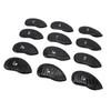 12Pcs Golf Club Cover PU Hook and Loop Fastener Smoother Touch Secure Fit Portable Golf Iron Cover f