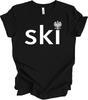Ski Polish Surname T Shirt Polish Eagle Heritage Pride Gift