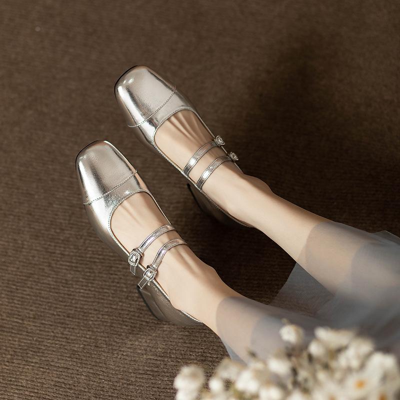 Туфли Мэри Джейн для женщин Модельные туфли на низком каблуке Туфли-лодочки Мэри Джейн — фото 8