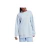 Adidas × Stella McCartney Logo Print Long Sleeve Crewneck Sweatshirt Unisex Sweatshirt Light-Blue IA7716