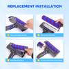 Brush Head Part For Dyson V7 V8 V10 V11 V15 Vacuum Cleaner Soft Roller Brushes with Direct Drive and 4 LED Light for Hard Floors
