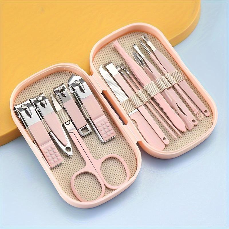 Xiaomi 14pcs Stainless Steel Manicure And Pedicure Tool Set with Modern-style Concave-edged Nail Clippers Grooming Tools Nail Care Set