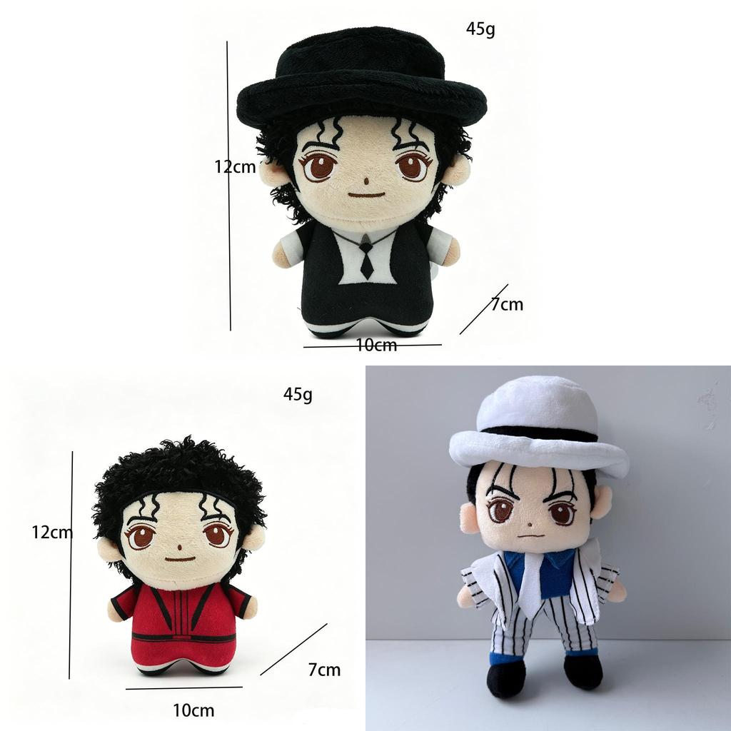 Bambola di peluche di Michael Jackson Giocattolo a cartoni animati con cotone PP Per collezionisti e fan