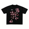 Kirschblüten-Blumen-T-Shirt Unisex Unisex Frühling Sommer Lässig Baumwolle Kurzarm-T-Shirt Grafikdruck Oberteile Oversized Streetwear