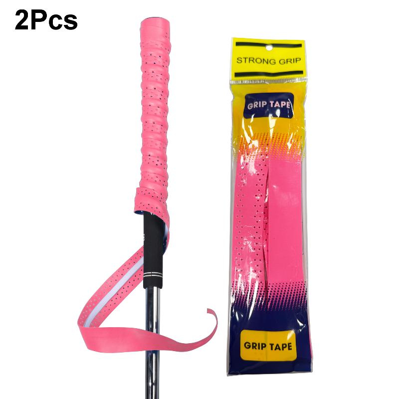 Golf Club Grip Tape Non-Slip Sweatproof PU Leather Golf Grips Wrapping Tape Easy Quick Replacement Swing Stability