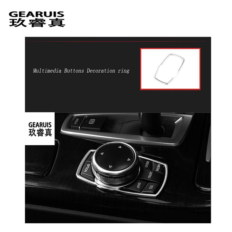 Car Styling Roof Dome Microphone Decorative Covers Interior Trim Sequin Stickers for BMW X3 F25 X4 F26 Auto Accessories