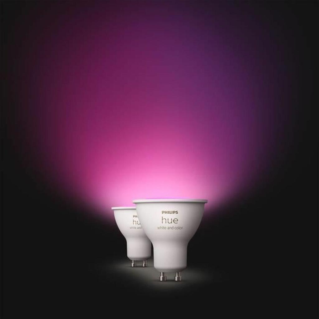 LED Lamp Philips White E GU10 400 Lm 2 Units (6500 K)