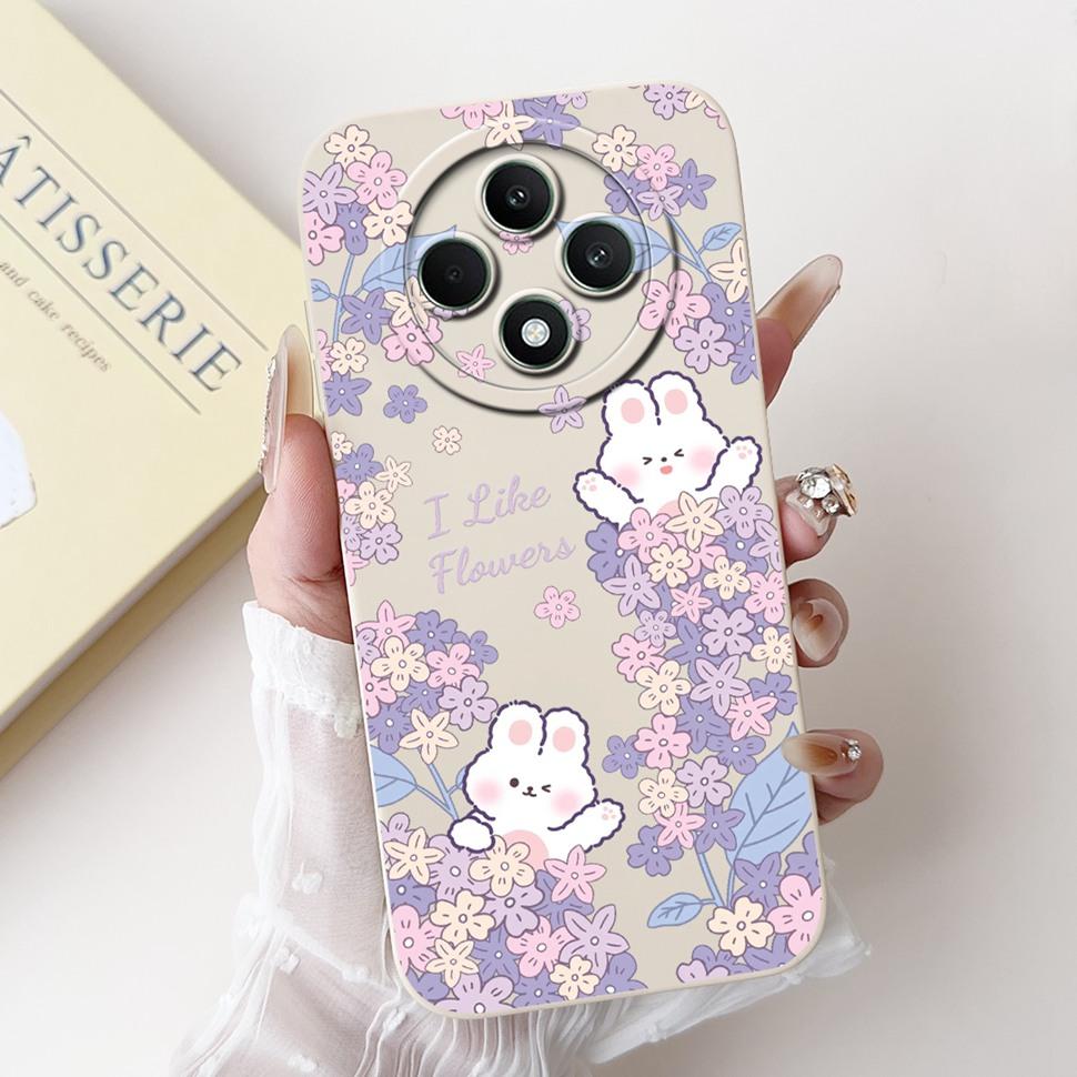 Handyhülle Für OPPO Reno 12 F 5G Hülle Silikon Weiche Abdeckung Floral Bemalt Für OPPO Reno 12 13 F 12F 13F Reno12F Reno13F Hüllen