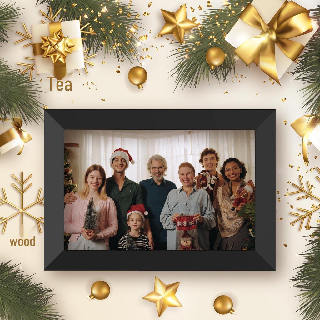 10.1" WiFi Touch Cloud Photo Frame - Christmas Digital Album with Exclusive Cloud Control