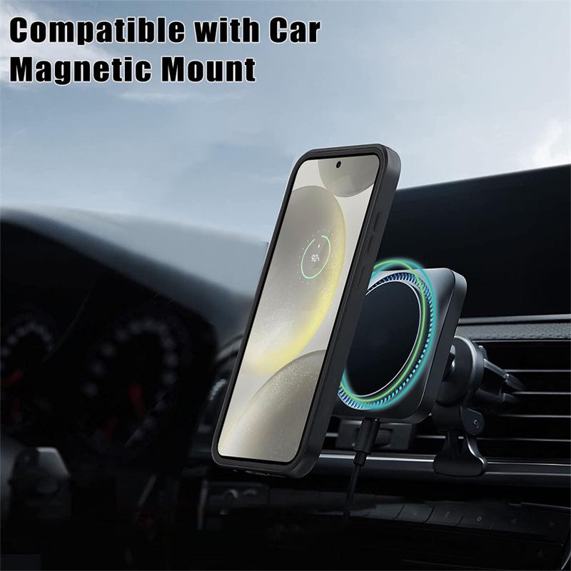 Magnetic Adsorption Transparent Case for Samsung S26/S25FE/S22/S24/S23 Ultra/A17/A16A - Full Coverage