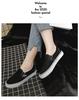 2025 Autumn Women's Slip-On Canvas Shoes - Korean Style Casual White Sneakers
