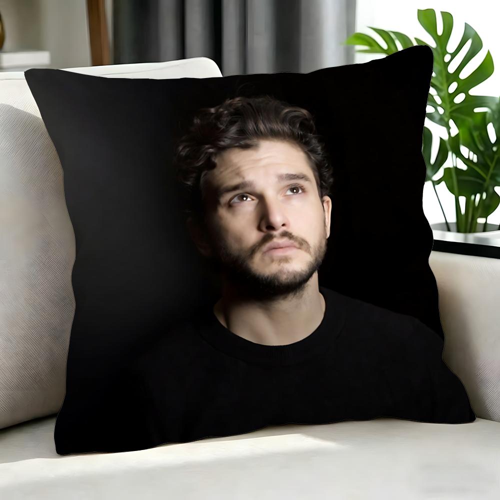 Movie Kit Harington Cushion Cover Cushion Cover Set 4Pcs 50X50 45X45 40X40 Pillowcase Decorative Sofa Home Decor