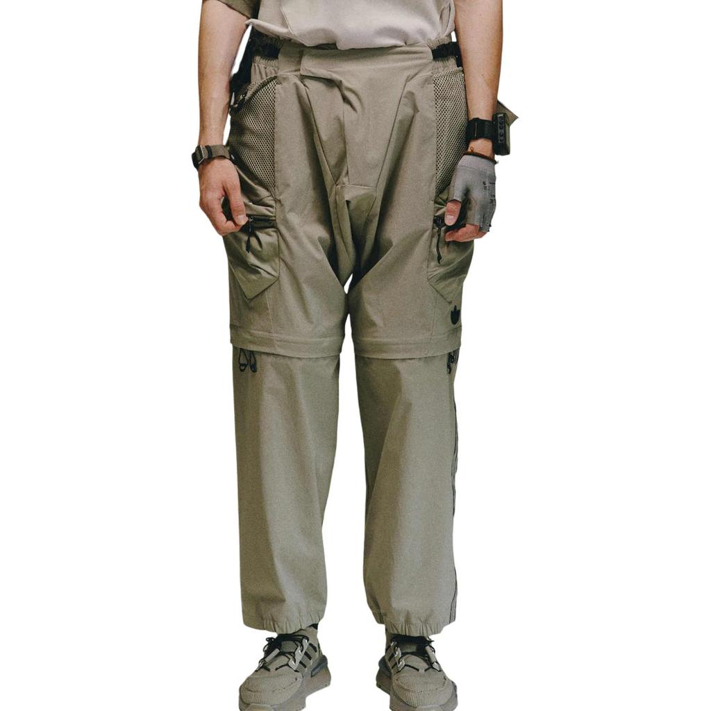 Adidas Originals X Hamcus Collab Track Pants Multifunctional Cargo Unisex Bottoms Pebble-Silver-Grey HY4199