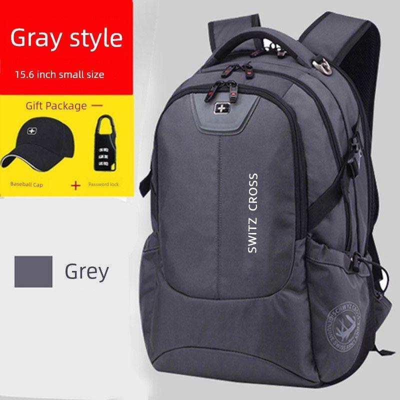 

Мужской маленький походный рюкзак Travel Sergeant Ink gray USB upgrade send hat + Lock