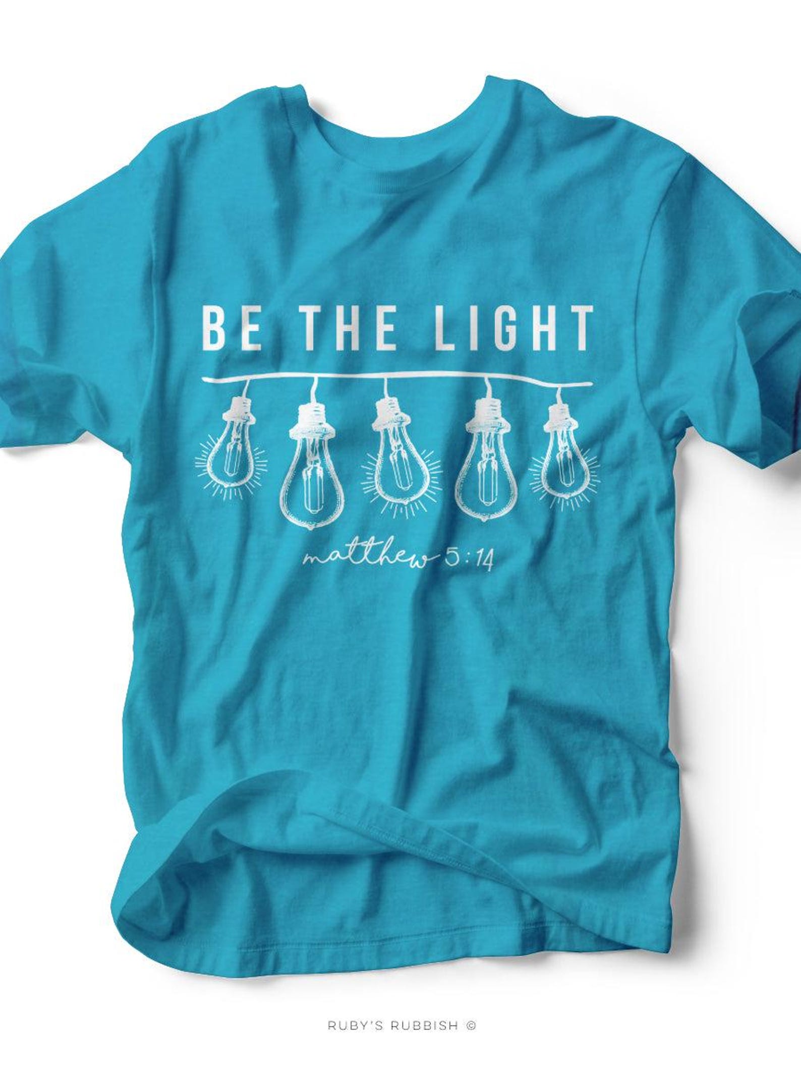 Be the Light | Kid s T-Shirt | Ruby s Rubbish® XL