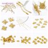 18K Gold Plated 2/3 Strand Ends Connectors,Layer Clasps,Pendant Bails Connector For Jewelry Making DIY Jewelry Making Findings