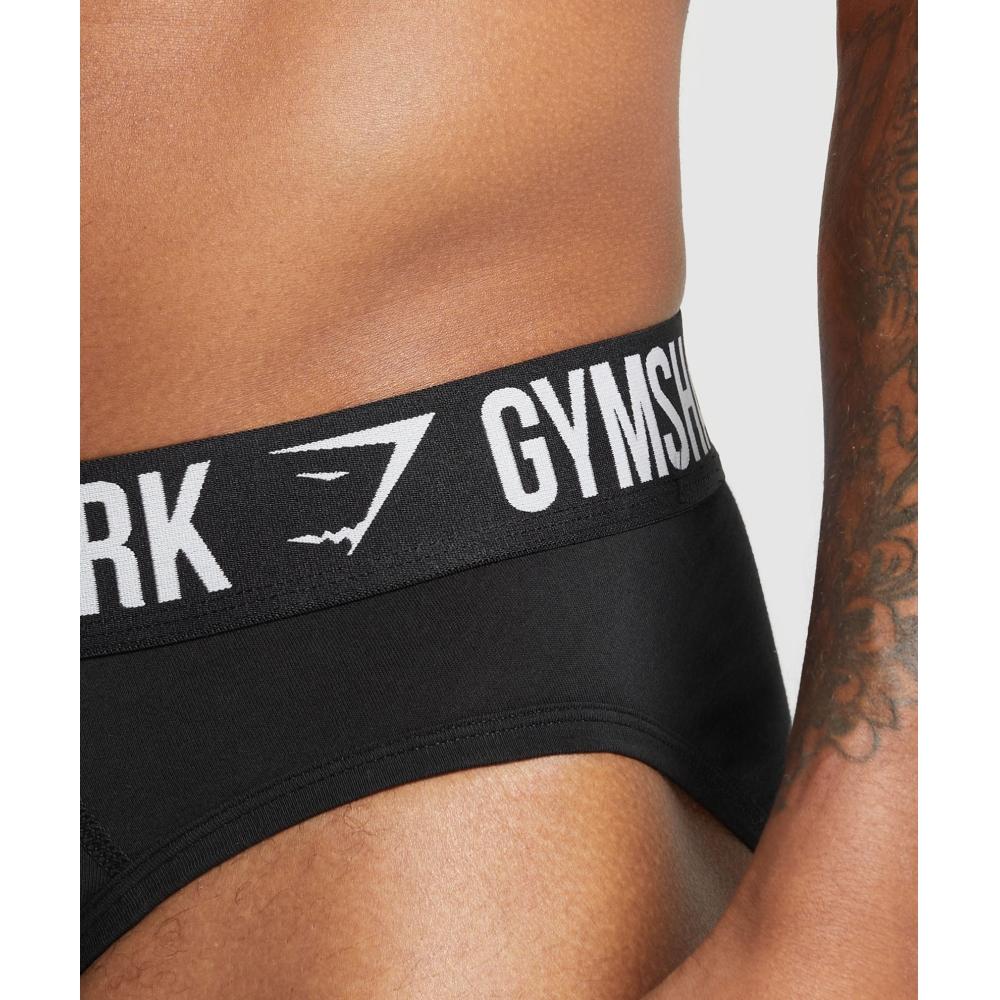 Gymshark Brief 3pk Black A5a3y Bccn