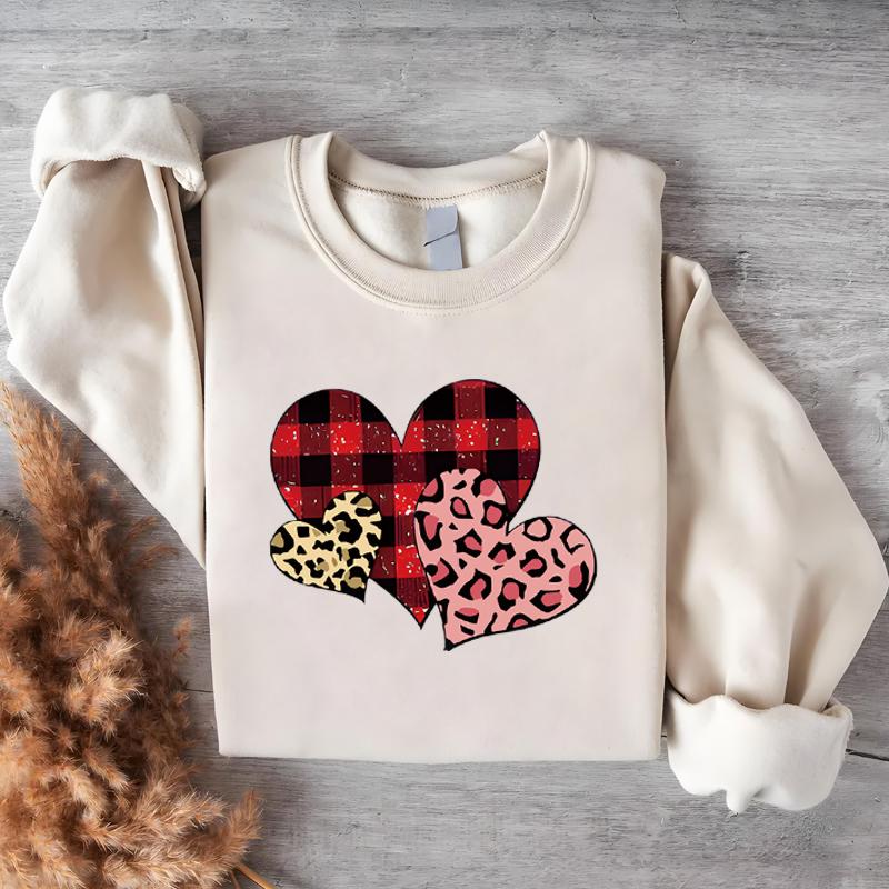 Valentine's Day Gifts: Heat Transfer HTV DTF Customized Couple T-shirts, Heat Press DIY Stickers, Clothing Heat Transfer Stickers