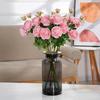Style Artificial European Peony Rose Silk Flower For Props Wedding