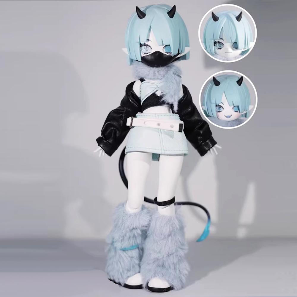 Na stanie Oryginalne Diabelskie Rogi Bjd Blind Box 1/8BJD Ruchoma Lalka Ozdoba Kreatywna Modna Zabawka Wykwintna Lalka Chłopcy Dziewczynki Prezenty