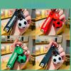 Whimsical Cartoon Soccer Keychain Realistic Faux Football Bag Charm Gifts