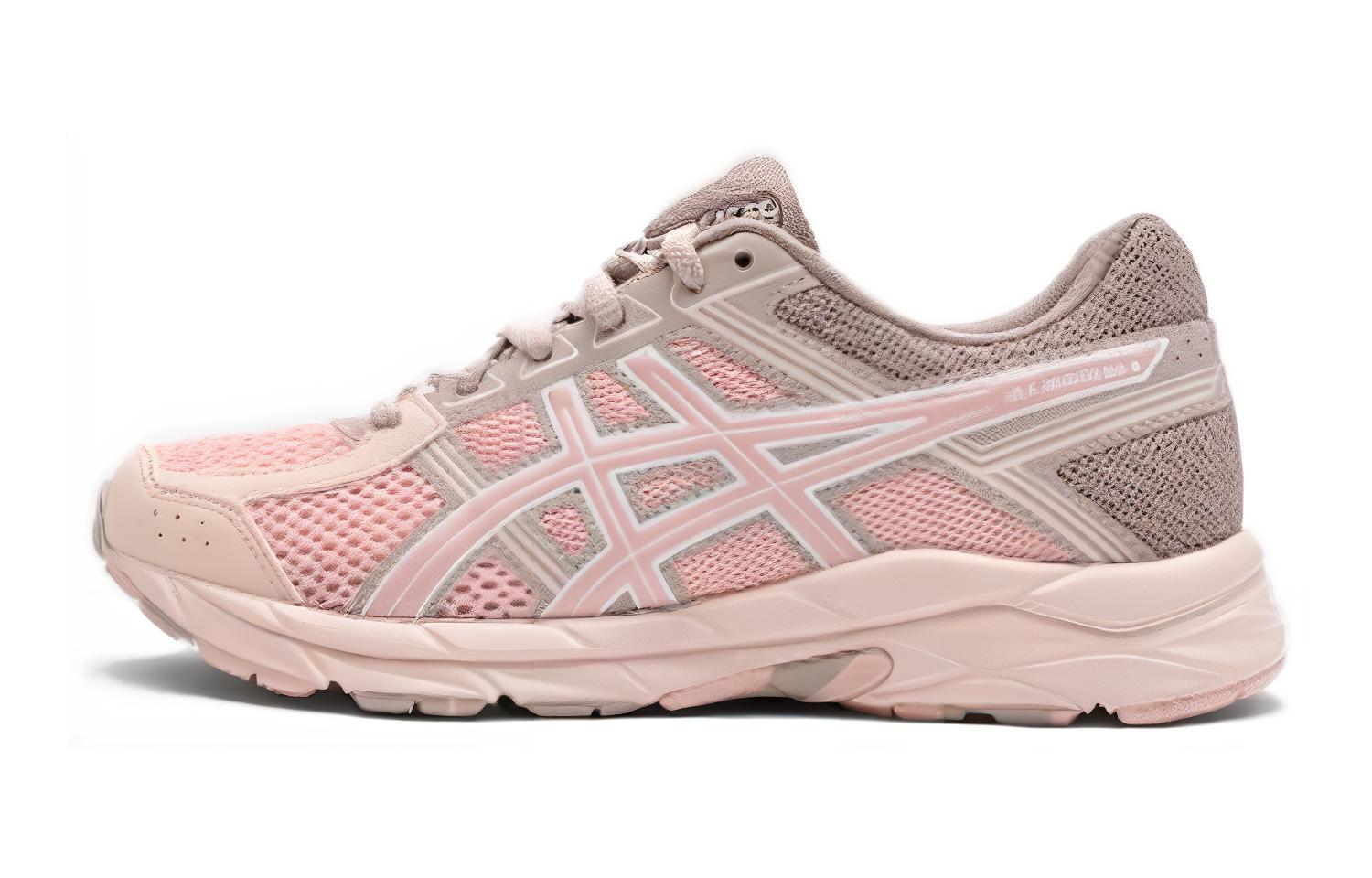 Asics Gel Contend 4 Амортизация, Износостойкие Низкие Детские Беговые Кроссовки Розовые Подростки 1014A322-701 39.5