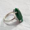 Marquise Rich Green Emerald Prong Set 925 Sterling Silver Ring Jewelry, Wedding Gift Emerald Ring