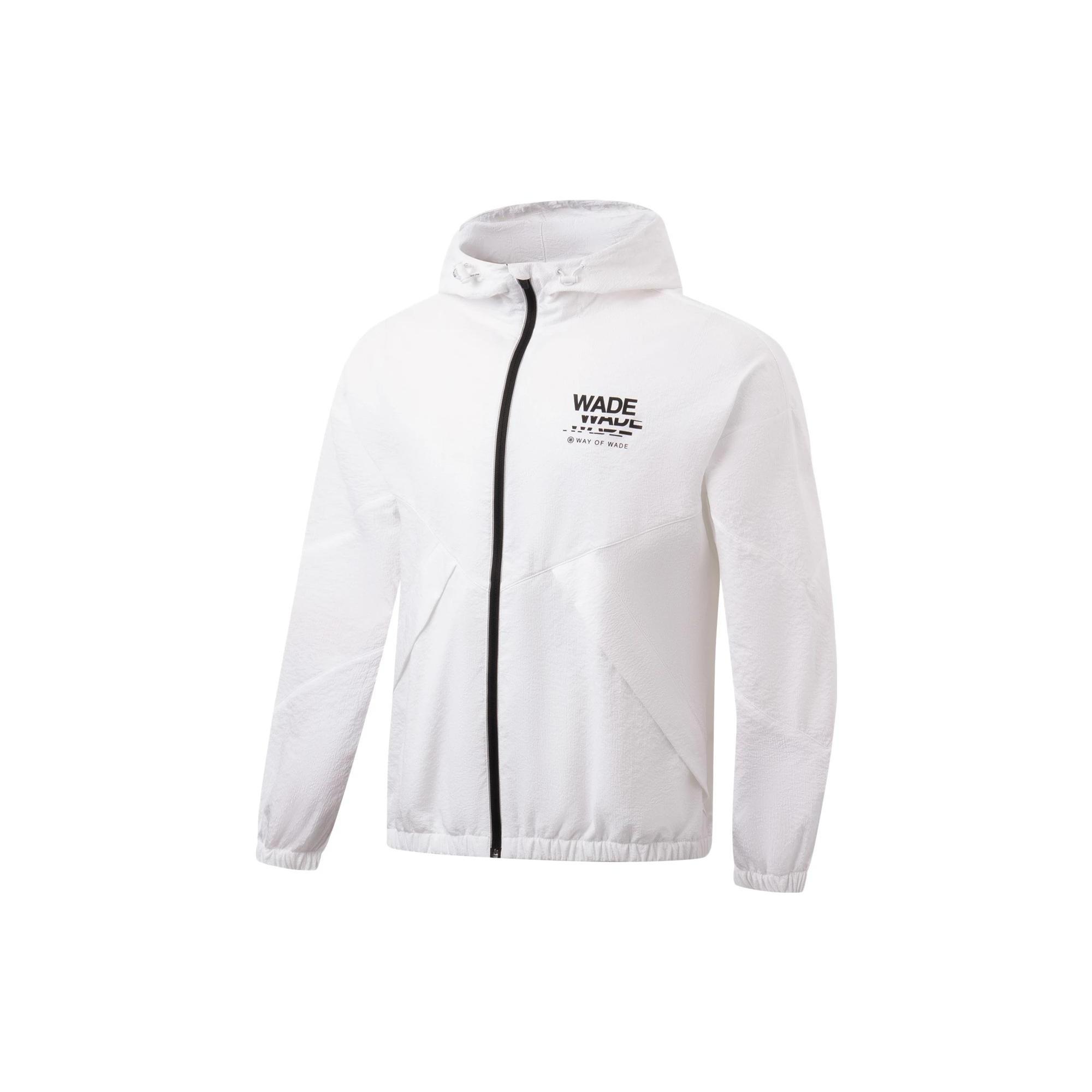 Li-Ning Way Of Wade Graphic Full Zip Hooded Jacket White Men s AFDT307-5 S