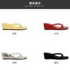 [sheii Su Yinyin] The same 6cm slope heel mop~ thick bottom heightening toe flip-flops women's cool slippers summer