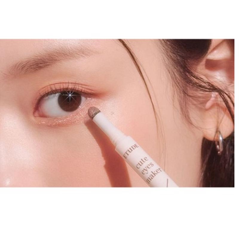 Etude Under-Eye Fat Maker Liner 0.1g + Glitter 0.5g, Rose Shimmer, 1 Set